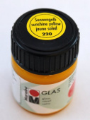 Краска для витража "Glas" Marabu 15мл. Желтый солнечный