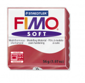 Пластика "Fimo soft", брус 56гр. Вишневый