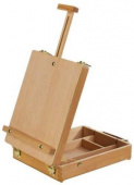 Этюдник настольный Сонет, с ящиком для кистей и красок, бук, 32 x 24,5 x 7 (62) см
