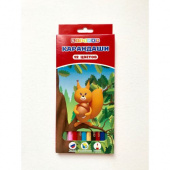 Набор цветных карандашей "Цветик", 12 цветов, шестигранные, 2М-4М, заточенные Набор цветных карандашей "Цветик", 12 цветов, шестигранные, 2М-4М, заточенные