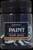 Краска акриловая глянцевая "KolerPark" 50 мл., черная КР.101