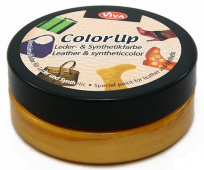 Краска для кожи и синтетики Color up, 50 мл, золото "Viva"
