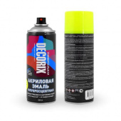 Эмаль аэрозольная флуоресцентная DECORIX, 520 мл, желтый