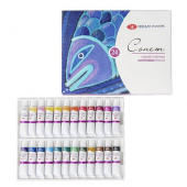 Набор акриловых, художественных красок "СОНЕТ" в полимерном коррексе, в картонной коробке 24 х 10мл