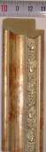 Багет пластиковый (1м.)(L 2.9м.) "Минерва" D001-3 Серебро (M 226-04)