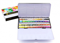 Набор красок акварельных Mungyo Gallery 48 цв маленькие кюветы 20х16х10мм в металлическим пенале