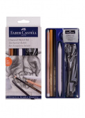 Набор для рисования "Уголь", в картонной коробке, 7 предметов "Faber-Castell"