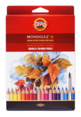Набор акварельных карандашей"Mondeluz" 36 цв. "Koh-i-noor"