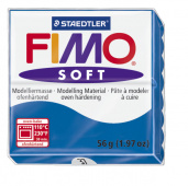 Пластика "Fimo soft", брус 56гр. Синий