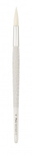 Кисть Синтетика круглая для акварели N 8 ручка короткая Pinax WHITE TAKLON 314