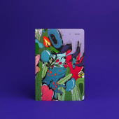 Блокнот А5B Acid Garden 148х210 мм. 64 л. молочно-белой бумаги 120 г/м2 с точечной разметкой