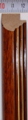 Рама 35 х 35 см. БС 222 со стеклом, багет деревянный "Малайзия", "4 пальца"