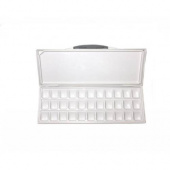 Палитра-пенал пластиковая прямоугольная ХоББитания 33 углубления, разм. в сложенном виде 32х15х2,5см