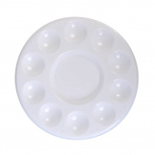 Палитра пластиковая круглая ХоББитания, диаметр. 17 см, 10 углублений