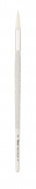 Кисть Синтетика круглая для акварели N 6 ручка короткая Pinax WHITE TAKLON 314