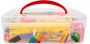 Набор для детского творчества "Цветик" пластиковый контейнер с ручкой 9 предметов