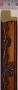 Багет пластиковый (1м.)(L 2.9м.) "Минерва" K188-1369 Медь (M 243-04)