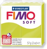 Пластика "Fimo soft", брус 57гр. Зелёный лайм