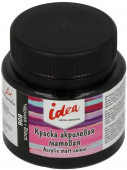 Краска акриловая "VISTA-ARTISTA" idea для декора матовая IMA-50 50 мл 806 Черная (Black)