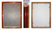 Рама 45 х 50 см. БС 221 со стеклом, багет деревянный "Малайзия", "4 пальца"