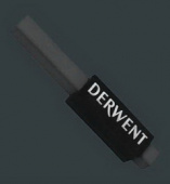 Мелок Inktense, водорастворимый, чернильный,сечение 8 мм, длина - 75 мм, "Derwent" 2200 черный