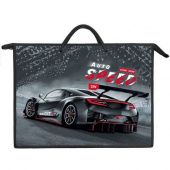 Папка для чертежей и рисунков А3 на молнии "Чёрная машина" ПР 3 -20 (66377)