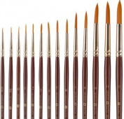 Кисть синтетика круглая, ручка короткая №7 "Decola" ширина 3,8мм Кисть синтетика круглая, ручка короткая №7 "Decola" ширина 3,8мм