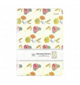 Скетчбук FALAFEL FLOWERS 80г/кв.м 105х148мм 40л кремовая бумага