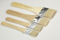 Кисть щетина флейц, ручка короткая №1 "Сонет" ширина 33мм