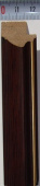 Рама 30 х 40 см. БС 232 МД со стеклом, багет деревянный "Малайзия", "4 пальца"