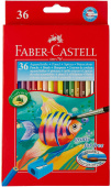 Набор акварельных детских карандашей COLOUR PENCILS с кисточкой, в карт.кор., 36 шт. "Faber-Castell" Набор акварельных детских карандашей COLOUR PENCILS с кисточкой, в карт.кор., 36 шт. "Faber-Castell"