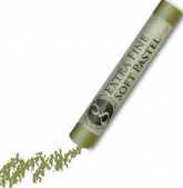 Пастель сухая мягкая круглая 10х70мм проф-ная MUNGYO Extra fine soft №575 оливковый зеленый2