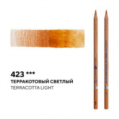 Карандаш профессиональный акварельный "Белые ночи" №423, терракотовый светлый Карандаш профессиональный акварельный "Белые ночи" №423, терракотовый светлый