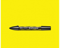 Маркер Brushmarker двухсторонний на спирт.основе цв.Y657 Желтый Winsor&Newton