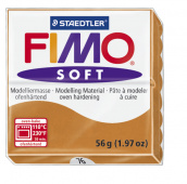 Пластика "Fimo soft", брус 56гр. Коньяк