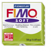 Пластика "Fimo soft", брус 56гр. Светло-зеленый