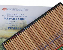 Набор профессиональных цветных карандашей "Мастер-Класс", 36 цветов, в жестяном пенале Набор профессиональных цветных карандашей "Мастер-Класс", 36 цветов, в жестяном пенале