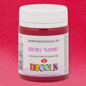 Краска акриловая по шелку батик DECOLA цв.№322 Розовая, 50мл