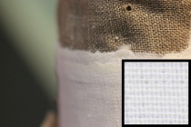 Холст грунтованный, масляным грунтом, в рулоне Лён 0,8 х 2м "Мелкозернистый" № 913 "4 Пальца"