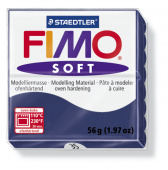 Пластика "Fimo soft", брус 56гр. Королевский синий