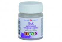 Лак акриловый, тройной глянец "DECOLA" банка 50 мл.