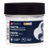 Паста акриловая художественная рельефная тонкая "Decola" 100 мл., белая