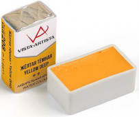 Акварель в кювете художественная 2.5 мл "VISTA-ARTISTA" VAW 208 желтая темная