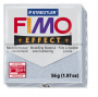 Пластика "Fimo effect", брус 56гр.Глиттер Серебро