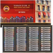 Набор мягкой художественной пастели 48 цв. Toison D'or, круглая, в картонной коробке Koh-i-noor 8516