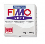 Пластика "Fimo soft", брус 56гр. Серый дельфин