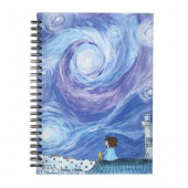 Скетчбук "Космоскетчи" 145*203мм. (А5) 100 г/кв.м. 60 листов, гребень, твердая обложка