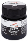 Краска темпера художественная акриловая 40 мл "VISTA-ARTISTA" VATP-40 901 чёрная