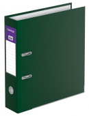 Папка-регистратор А4 Berlingo "Hyper", 80мм, бумвинил, с карманом на корешке, нижний метал. зеленая