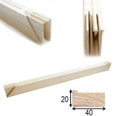 Подрамник модульный (2 планки) ПМ4-90 см. сосна несращенная 20х38мм "4 Пальца"